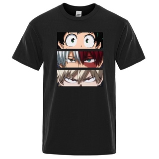 เสื้อยืดลําลอง แขนสั้น พิมพ์ลาย My Hero Academia แฟชั่นฤดูร้อน สไตล์เกาหลี และญี่ปุ่น สําหรับผู้ชาย