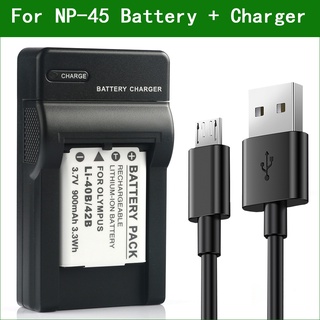 NP-45 NP-45A NP-45B NP-45S Digital Camera Battery + Charger for Fujifilm FinePix J10 J120 J26 J27 JV100 JV160 JV200 JV20