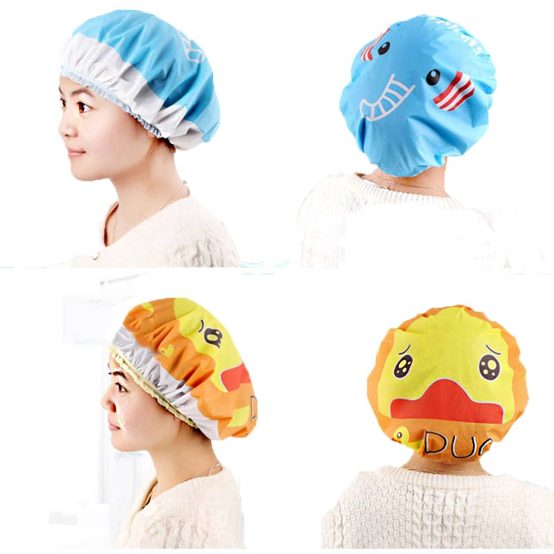 หมวกคลุมผมอาบน้ำเด็ก ลายการ์ตูนน่ารัก. 