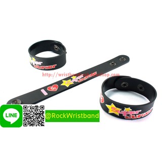 SUPER JUNIOR ขายริสแบนด์ ซูเปอร์จูเนียร์ SJR53NA Wristband สายรัดข้อมือวงร็อค