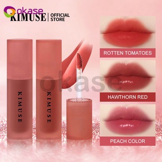 [ขายร้อน] Kimuse A Qua ลิปเคลือบใหม่สาวลิปสติกกำมะหยี่เคลือบสีธรรมชาติลิปกลอ7สีกันน้ำติดทนนาน TH