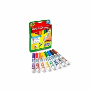 [ใช้โค้ด CRAY28455 ลดเหลือ 190]Crayola My First Crayola เครโยล่า สีเมจิกล้างออกได้ 8 สี สำหรับเด็กเล็ก อายุ 3 ปี ขึ้นไป