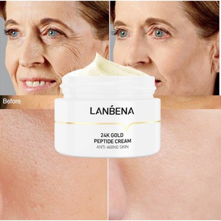 LANBENA Peptide Wrinkle Facial Cream ซ่อมแซมผิวหน้า ให้ความชุมชื่น ต่อต้านริ้วรอย *1ชิ้น  (  รหัสสินค้า 145076 )