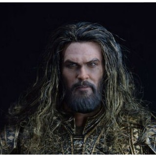 1/6 Aquaman Head Carved Male Head Sculpt Model โมเดลตุ๊กตาของเล่นสําหรับเด็ก 12นิ้ว