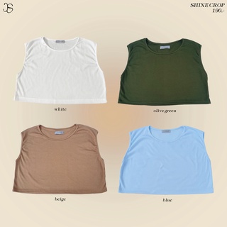 Shine crop top เสื้อครอป - Jigsawjeans