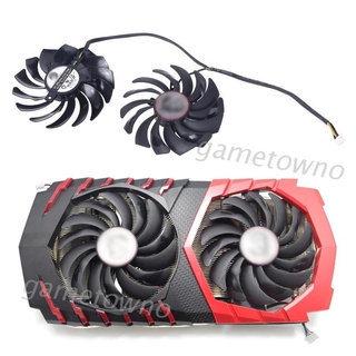 Wili 2 Pld10010S12Hh พัดลมระบายความร้อนสําหรับ Msi Radeon Rx480 580 Gtx1080Ti 1070