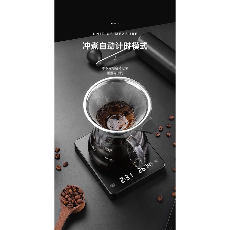 เครื่องชั่งกาแฟ ตาชั่งกาแฟ มีฟังชั่นชดเชยน้ำหนัก พร้อมส่งในไทย 0.1g-3000g รูปที่ 3