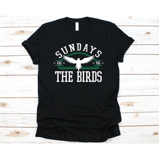 คอตต้อนคอกลมเสื้อยืดลําลอง แขนสั้น พิมพ์ลาย Sundays Are for The Birds Birds เข้ากับทุกการแต่งกาย สําหรับผู้ชาย ให้เป็นขอ