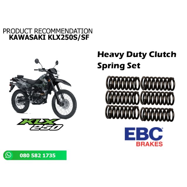 สปริงครัชเเต่ง CLUTCH SPRING KIT สินค้าลิขสิทธิ์เเท้ EBC ตรงรุ่น KLX250S/SF เเละ KLX300 (CSK144)