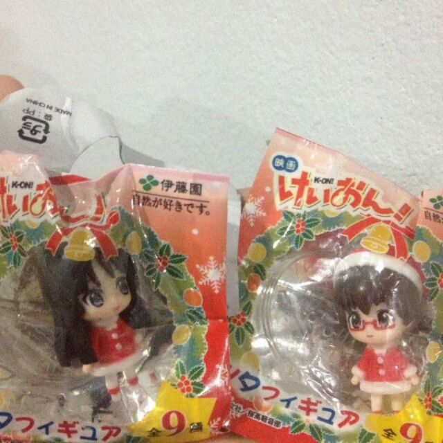 Japan K-ON Mini Figure โมเดล อนิเมะ เคอง ตุ๊กตา พร้อมฐานตั้งโชว์ กาชาปอง  model Cartoon anime Manga 