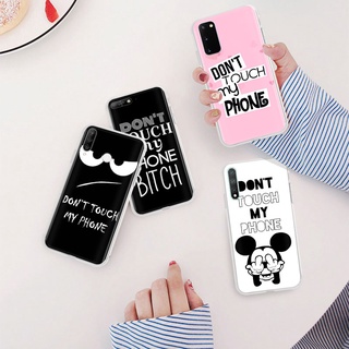 เคสโทรศัพท์มือถือแบบนิ่ม ใส ลาย Dont Touch My Phone ML-87 สําหรับ Realme 10 Pro 9 Plus C30S C55 C35