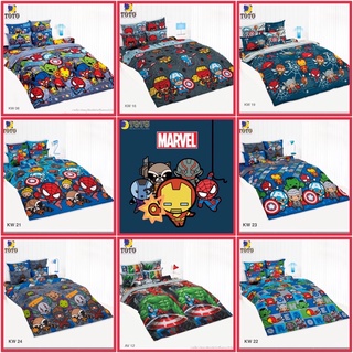 Marvel ผ้าปูที่นอน + ผ้านวมหนา  ยี่ห้อโตโต้ (ลิขสิทธิ์แท้)