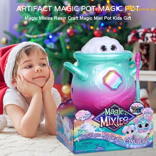  Magic pot figure toy surprise pet resin/plastic magic fog cauldron Magic Mixies resin crafts childrens gifts