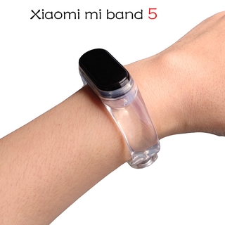 สายคล้องคอแบบใสสําหรับ for Xiaomi Mi Band 5 Sport Tpe Xiaomi Miband 5 Nfc