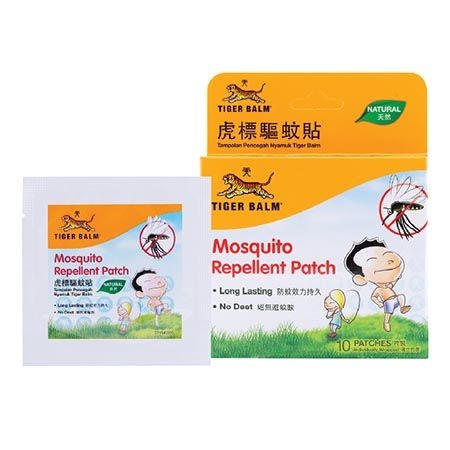 TIGER BALM แผ่นแปะกันยุง ตราเสือ mosquito repellent patch 10 ชิ้น