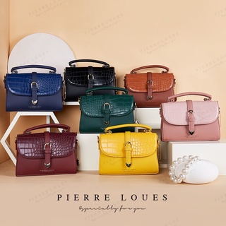 กระเป๋า หิ้ว สะพาย pierre loues หนังเงา