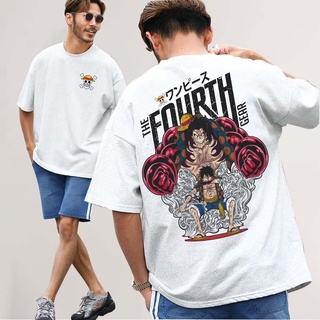 เสื้อยืดผ้าฝ้ายพิมพ์ลาย Anime One Piece Graphic Tee unisex white t shirt  oversized tshirt for men women vintage