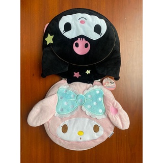 ตุ๊กตาหมอนหน้า Kuromi, Mymelody, Piano (งานลิขสิทธิ์ 🇯🇵)