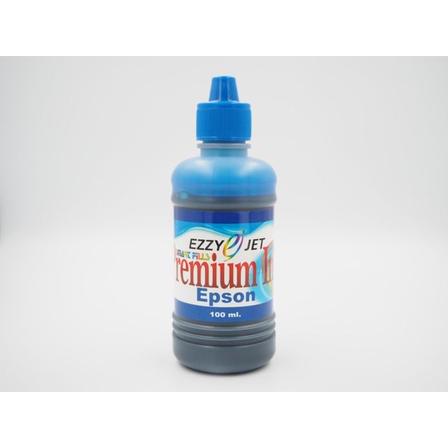 Ezzy-jet Epson Inkjet Premium Ink หมึกเติมอิงค์เจ็ท เอปสัน ขนาด 100 ml. ( Cyan - สีน้ำเงิน )