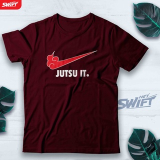 [S-5XL]เสื้อยืด พิมพ์ลายอนิเมะ Jutsu IT NARUTO JUST DO IT DISTRO