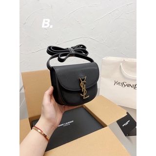 Cowhide 1 "Ysl Kaia Piggy Bag" Saint Laurent Messenger Piggy Bag Sa