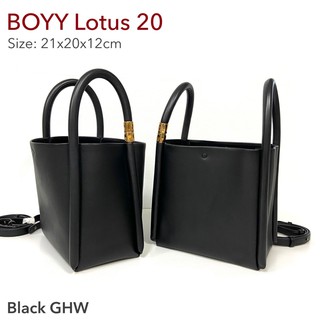 New BOYY Lotus 20 Bag In Black GHW