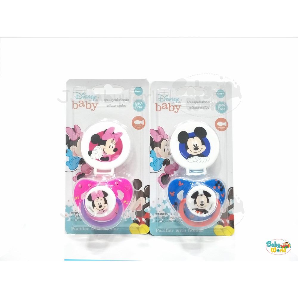 จุกหลอก Disney Baby ลายมิกกี้เม้าส์ (มีสาย)