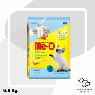 Me-O 6.8 kg. Kitten Ocean Fish อาหารแมวลูกแมว รสปลาทะเล