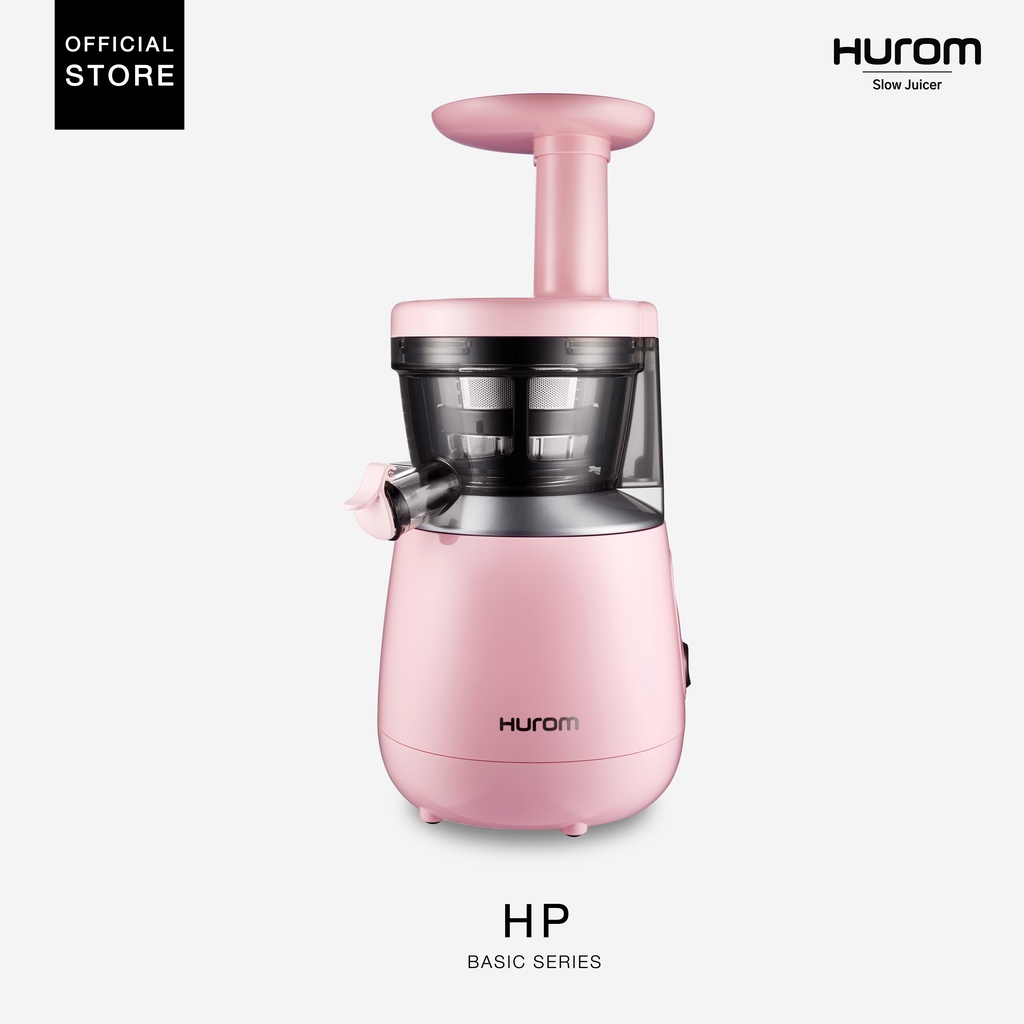 Hurom เครื่องสกัดน้ำผักและผลไม้เเยกกาก รุ่น HP (Basic Series) สี Pastel Pink