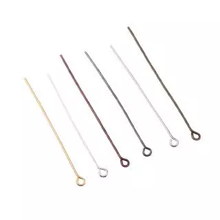 ก้านต่างหู หมุด พร้อมสต็อก Pins 16- 50 มม . 200 ชิ้น เข็มโลหะ เข็มหมุด สําหรับทําเครื่องประดับ Diy