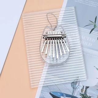 เครื่องดนตรีเปียโนนิ้วโป้ง คาลิมบา คริสตัลใส ขนาดเล็ก 8 คีย์ kalimba
