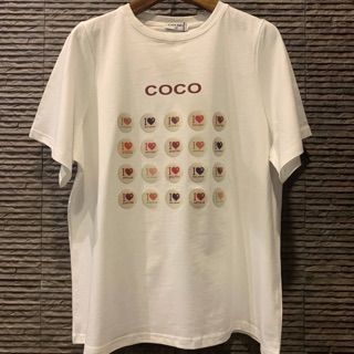 เสื้อยืด ชาเเนล Logo print T-shirt