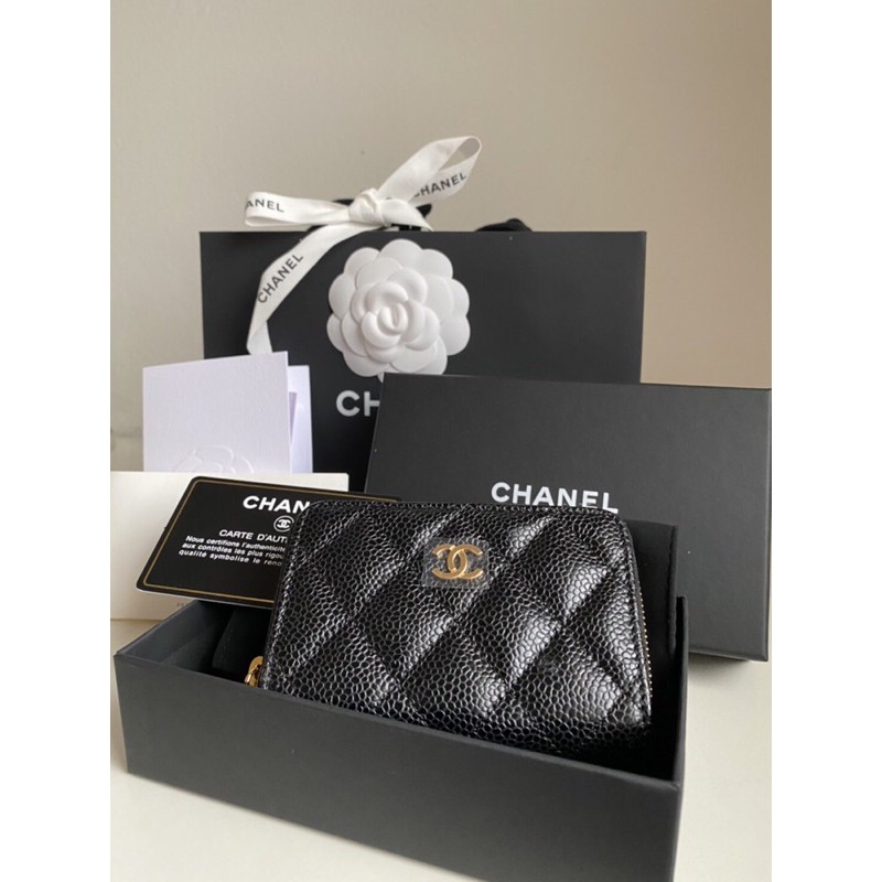 พร้อมส่ง New Chanel classic zippy card holder