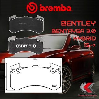 ผ้าเบรคหน้า BREMBO BENTLEY BENTAYGA 3.0 Hybrid  ปี 15-&gt; (P85136B)