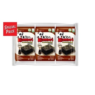 สาหร่าย Seaweed Teryaki Kimnori 12g  สาหร่ายทอดกรอบ สาหร่ายอบกรอบ สาหร่ายทะเล (4gX3)