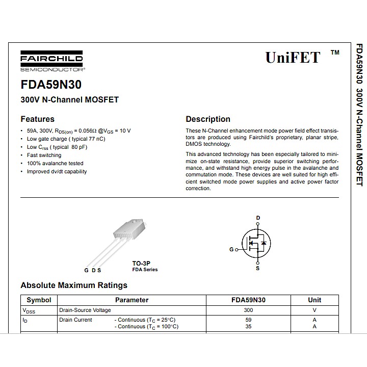 Input capacitance mosfet