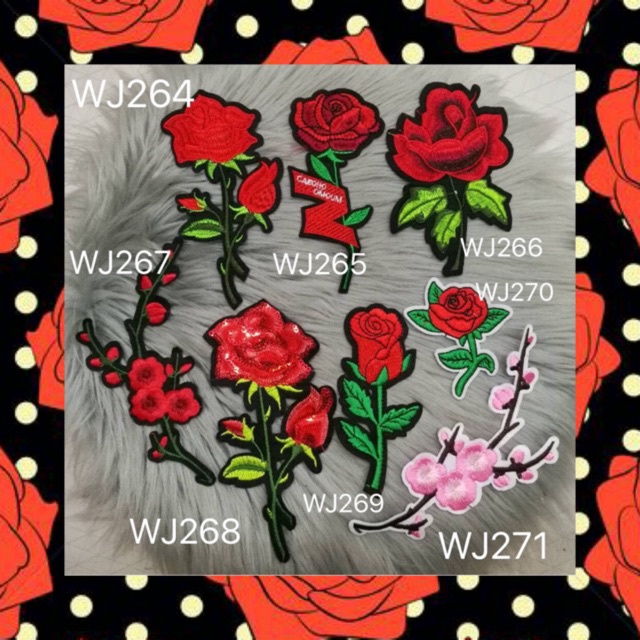 DIY Iron on Patches Embroidery ตัวรีดติดเสื้อ เย็บติด หมวก กระเป๋า รองเท้า ปะเสื้อผ้า งานปัก