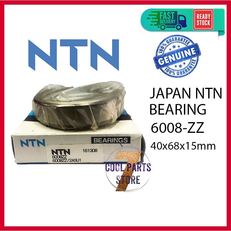 6008 ZZ NTN Japan Bearing 6008-ZZ (40 X 68 X 15mm)