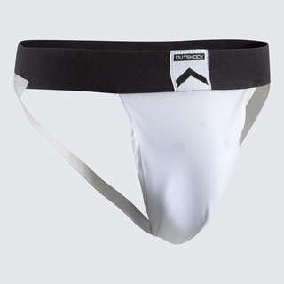 กระจับสำหรับผู้ชาย/เด็กผู้ชาย รุ่น Slipee 100 OUTSHOCK MENS/KIDS GROIN GUARD SLIPEE 100 - WHITE