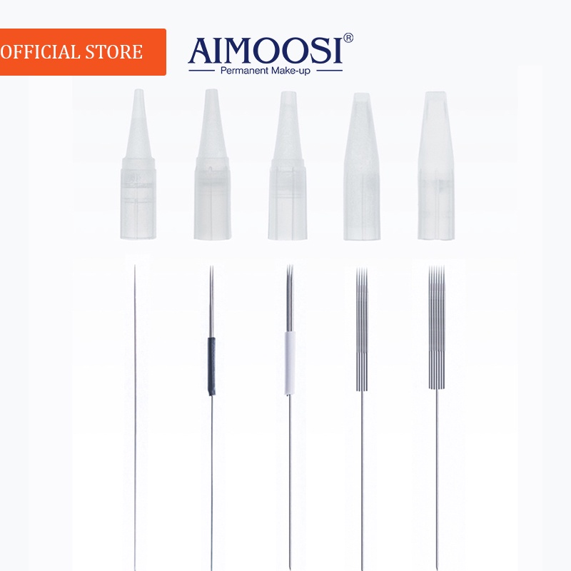 [AIMOOSI] ตลับแยกเข็มสัก แบบใช้แล้วทิ้ง อุปกรณ์เสริม สําหรับสัก 50 ชิ้น