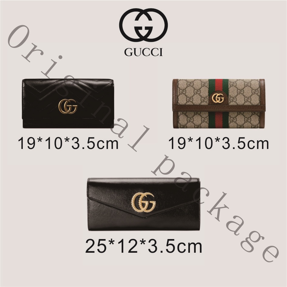 New Authentic Gucci GG Marmont Long Wallet