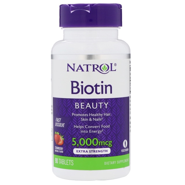 Natrol Biotin Strawberry 5000mcg 90 tablets