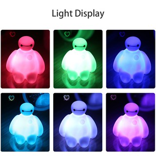 🔥kittyhome🔥 โคมไฟ baymax night light ติดผนังห้องนอนประหยัดพลังงาน colors