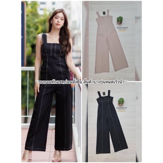 Jumpsuit แนว Everyday look ใส่ได้เรื่อยๆเลยจ้า..ผ้าหนานุ่มใส่สบาย มีซับในอย่างดี งานซิปหลัง มีกระเป๋าข้าง