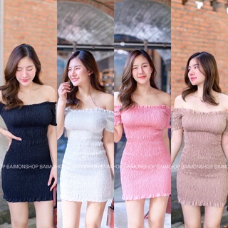 เดรสสม็อค น่ารักมาก ใส่แล้วแอบเซ็กซี่หน่อยๆ งานนิ่มใส่สบายมากๆ มากี่รอบก็หมดค่ะ ผ้าใส่สบาย น่ารักสุดๆ