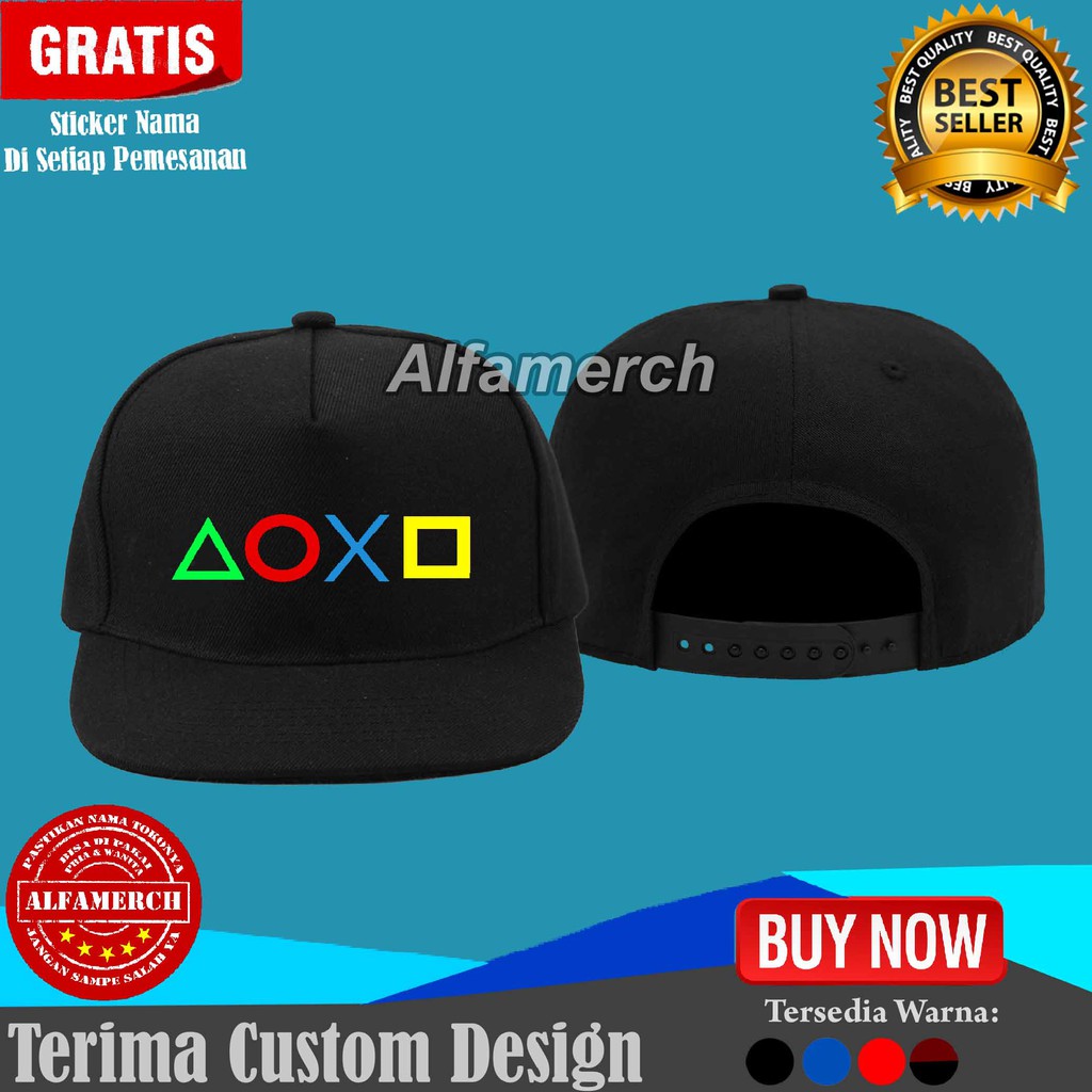 หมวก Snapback PS 4 PS 5 STICK PS PLAYSTATION PES 2021 Cool Distro สําหรับผู้ชายและผู้หญิง