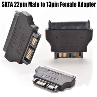 Slimline SATA Adapter Serial ATA 22pin MALE TO Slim 13pin Female อะแดปเตอร์