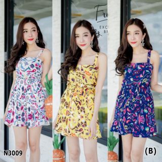 เสื้อผูกหลัง +กระโปรงพลีทแน่น มีซับในกางเกงอย่างดีค่ะ ผ้าบับเบิ้ลพิมลายโบฮีเมียน สวยพลิ้วมากกก