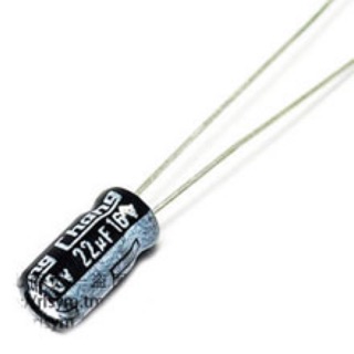 C Capacitor 22uF (5ชิ้น) เลือกโวลต์ (V) ได้ ตัวเก็บประจุ อิเล็กโทรไลต์ คาปาซิเตอร์