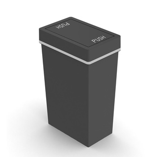 ถังขยะฝาสวิงเหลี่ยม 40ลิตรDKWHH-309P/2เทาเข้ม ถังขยะ Square Swing Lid Trash Can 40 liters DKWHH-309P/2 dark gray